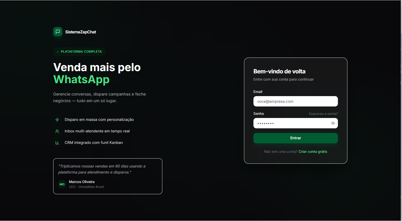 SistemaZapChat - Screenshot 1